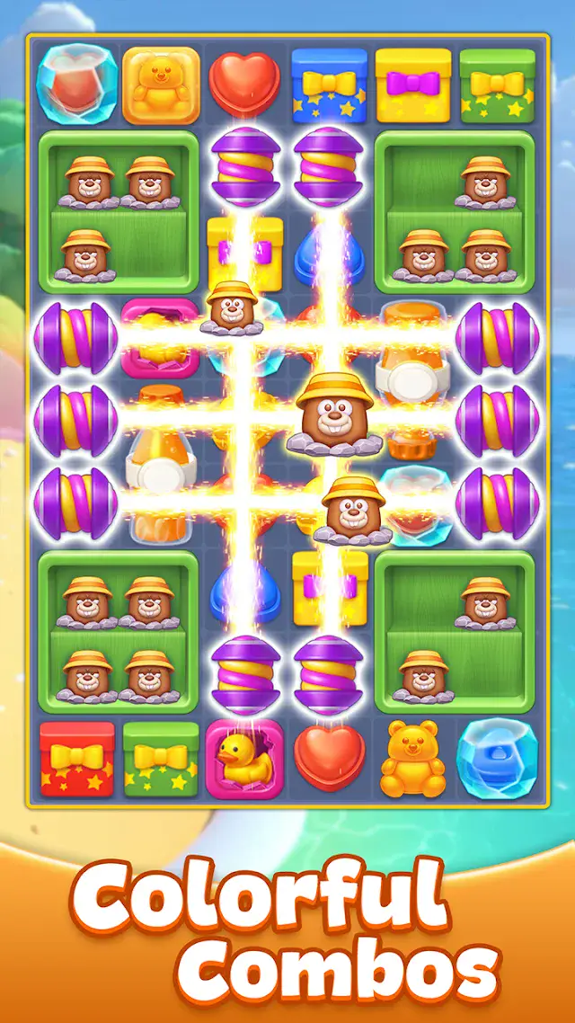 Sweet Candy Journey-Fun Match board with numbered objectives